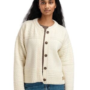 NWT Dale of Norway Lusa cardigan, cream, women’s large